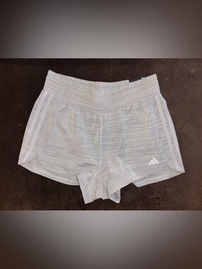 adidas Women's Light Gray Athletic Shorts (A/19)